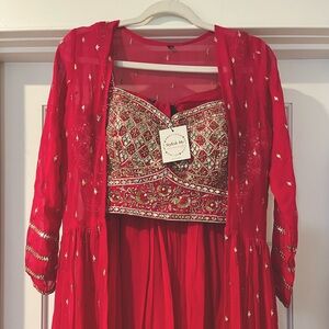 Hot Pink 3-piece Lehenga